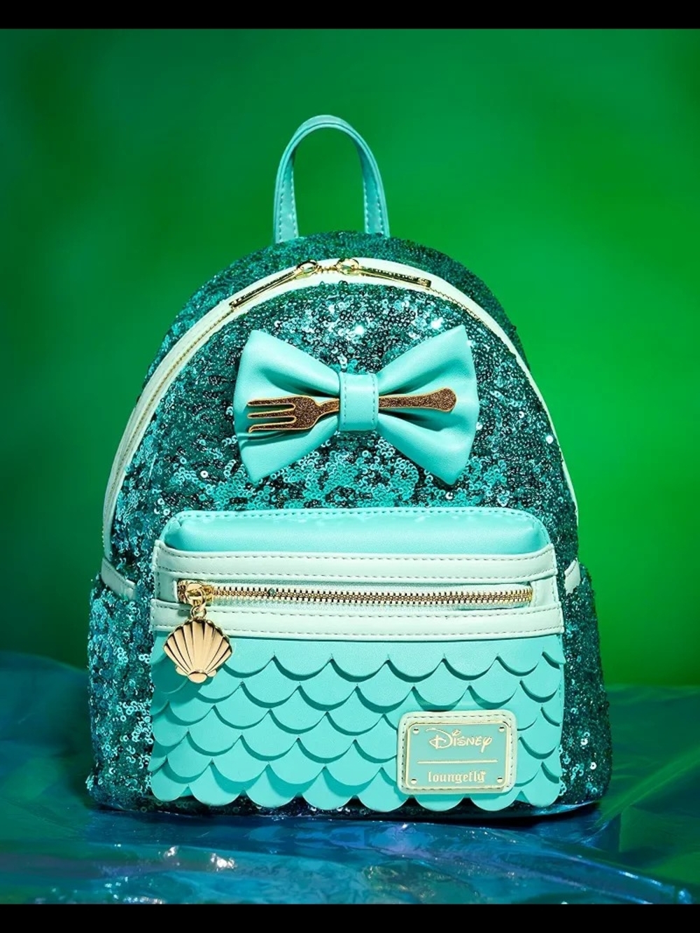 Loungefly The Little Mermaid Sequin Collection Mini Backpack